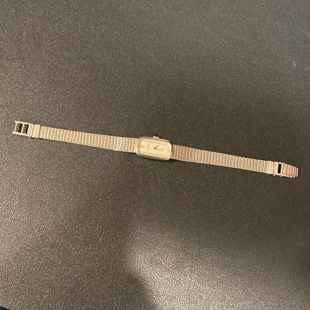 Vintage Accutron Swiss Movement stainless steel women’s watch.